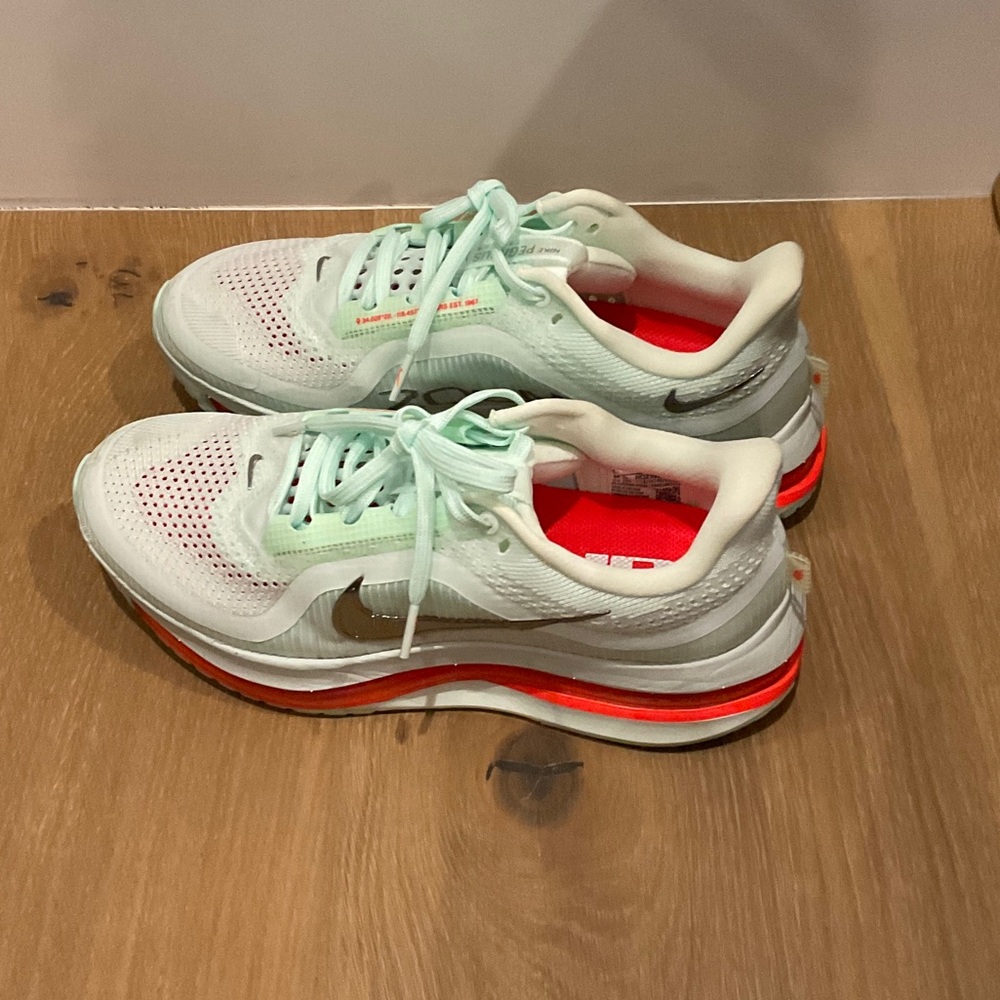 Nike Women's Pegasus Mint Green and White Running Shoes